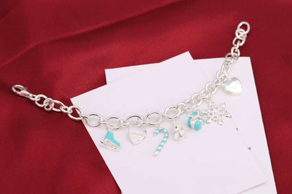 [Resenly Jewelry]CHRISTMAS SILVER BRACELET