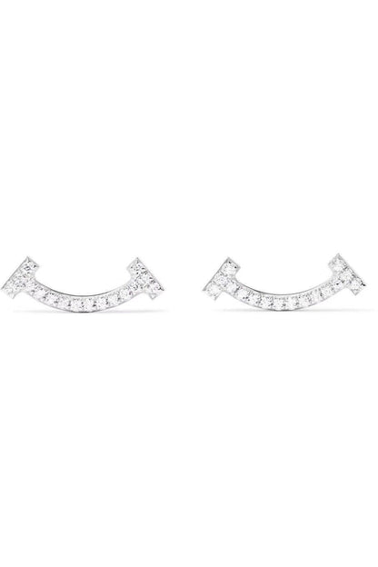 [Resenly Jewelry]SMILE DIAMOND EARRINGS