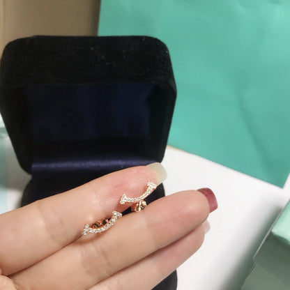 [Resenly Jewelry]SMILE DIAMOND EARRINGS