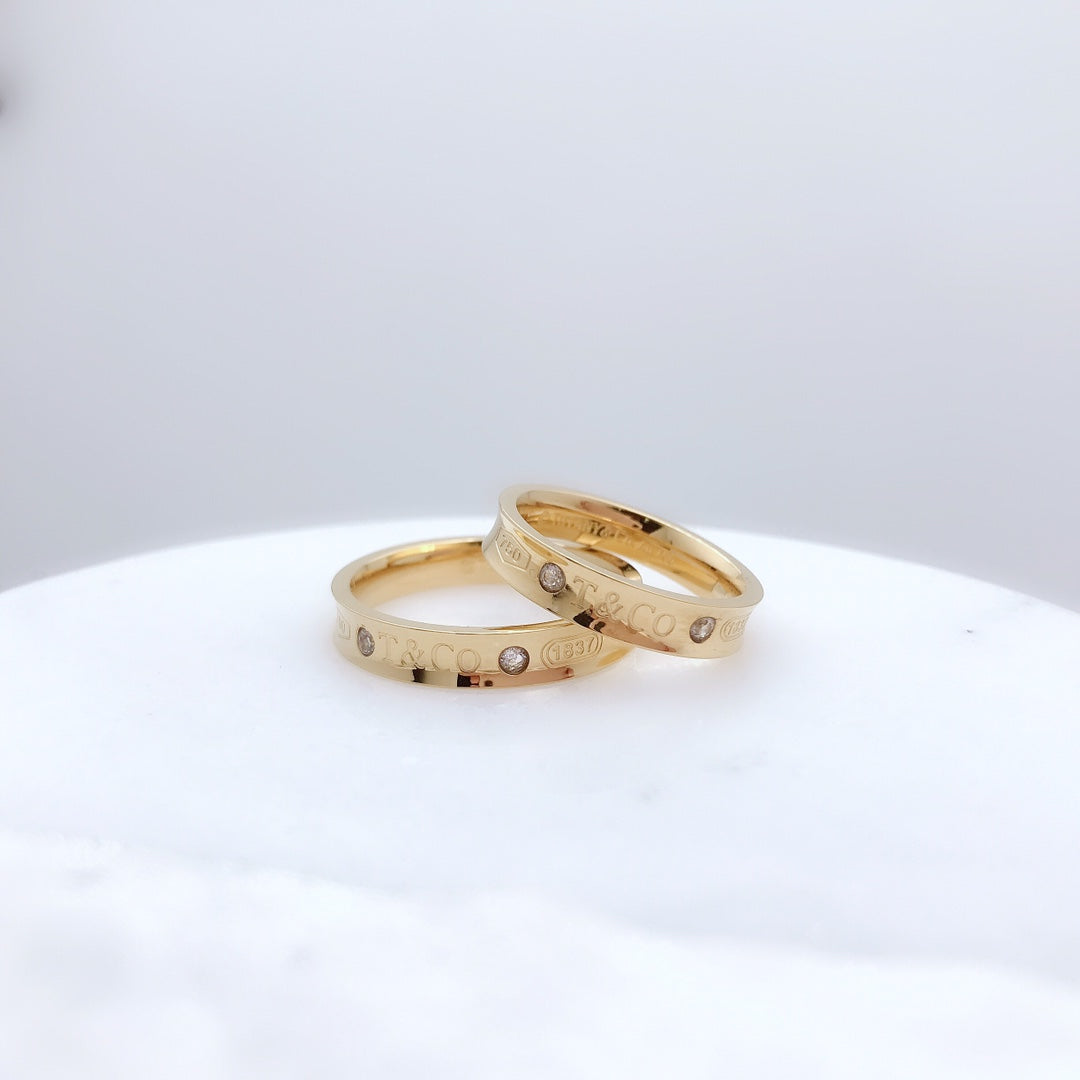 [Resenly Jewelry]DOUBLE DIAMOND RING