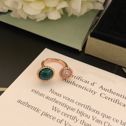 [Resenly Jewelry]PERLEE COULEURS DIAMOND ROSE GOLD BETWEEN THE FINGER RING