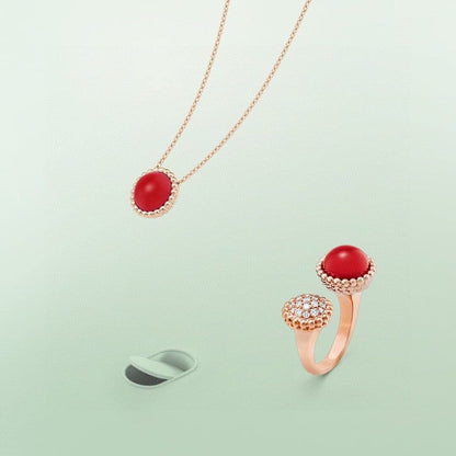 [Resenly Jewelry]PERLEE COULEURS DIAMOND ROSE GOLD BETWEEN THE FINGER RING