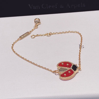 [Resenly Jewelry]LUCKY SPRING 1 MOTIF PINK GOLD BRACELET