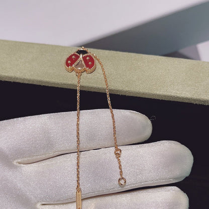 [Resenly Jewelry]LUCKY SPRING 1 MOTIF PINK GOLD BRACELET