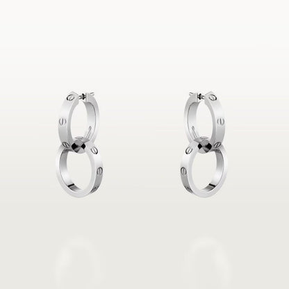 [Resenly Jewelry]LOVE 3.3MM DANGLE EARRINGS