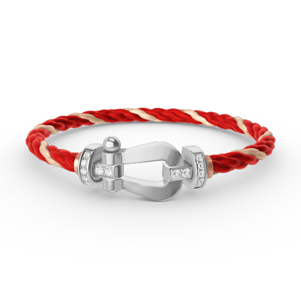 [Resenly Jewelry]FORCE LARGE HORSESHOE HALF DIAMOND BRACELET SILVER