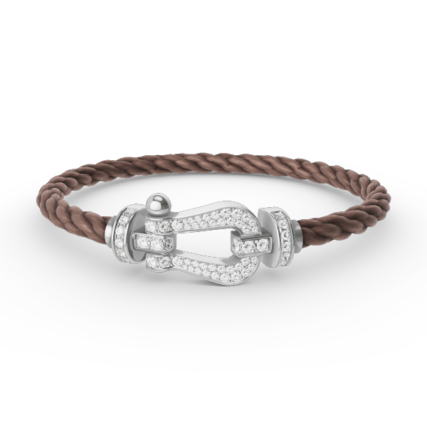 [Resenly Jewelry]FORCE LARGE HORSESHOE FULL DIAMOND BRACELET SILVER