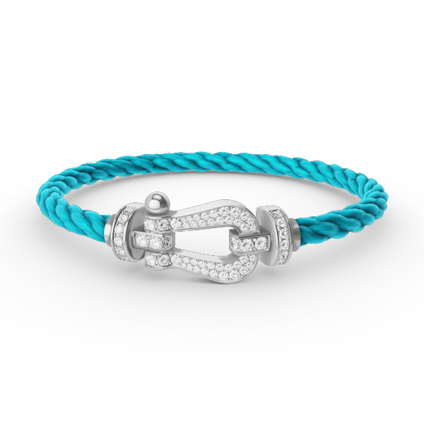 [Resenly Jewelry]FORCE LARGE HORSESHOE FULL DIAMOND BRACELET SILVER