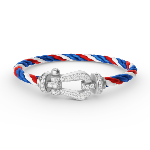 [Resenly Jewelry]FORCE LARGE HORSESHOE FULL DIAMOND BRACELET SILVER