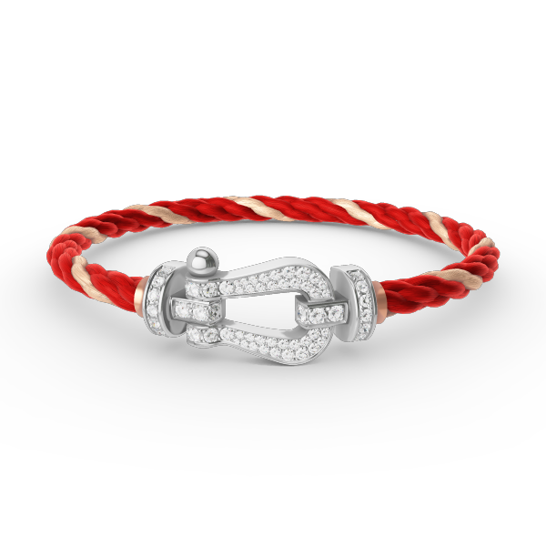 [Resenly Jewelry]FORCE LARGE HORSESHOE FULL DIAMOND BRACELET SILVER
