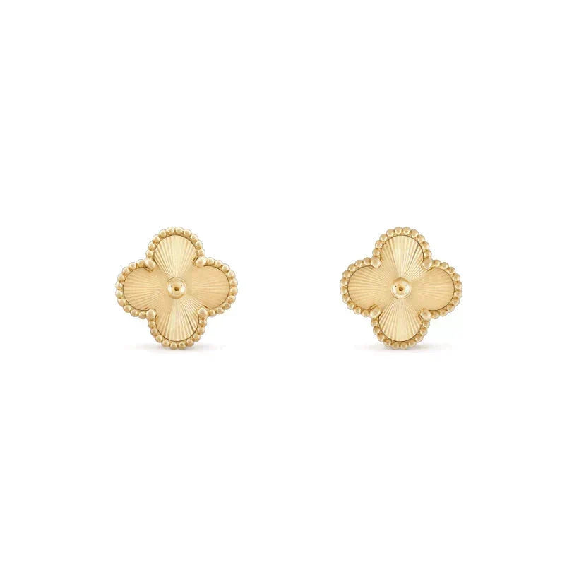 [Resenly Jewelry]CLOVER MEDIUM 1 MOTIFS LASER EARRINGS