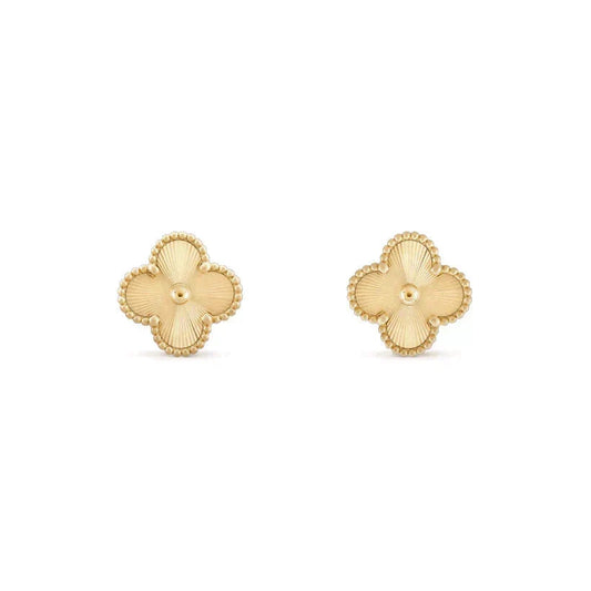 [Resenly Jewelry]CLOVER MEDIUM 1 MOTIFS LASER EARRINGS