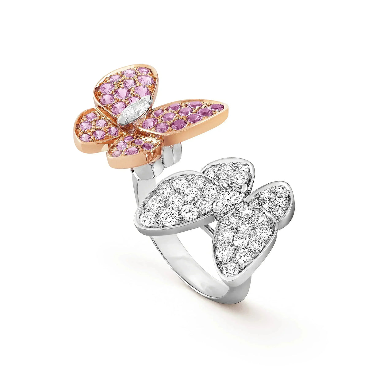 [Resenly Jewelry]TWIN BUTTERFLY DIAMOND RING